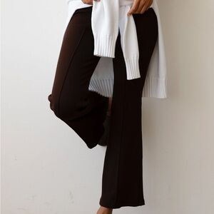 DONNI. Rib Kick Flare Espresso XS